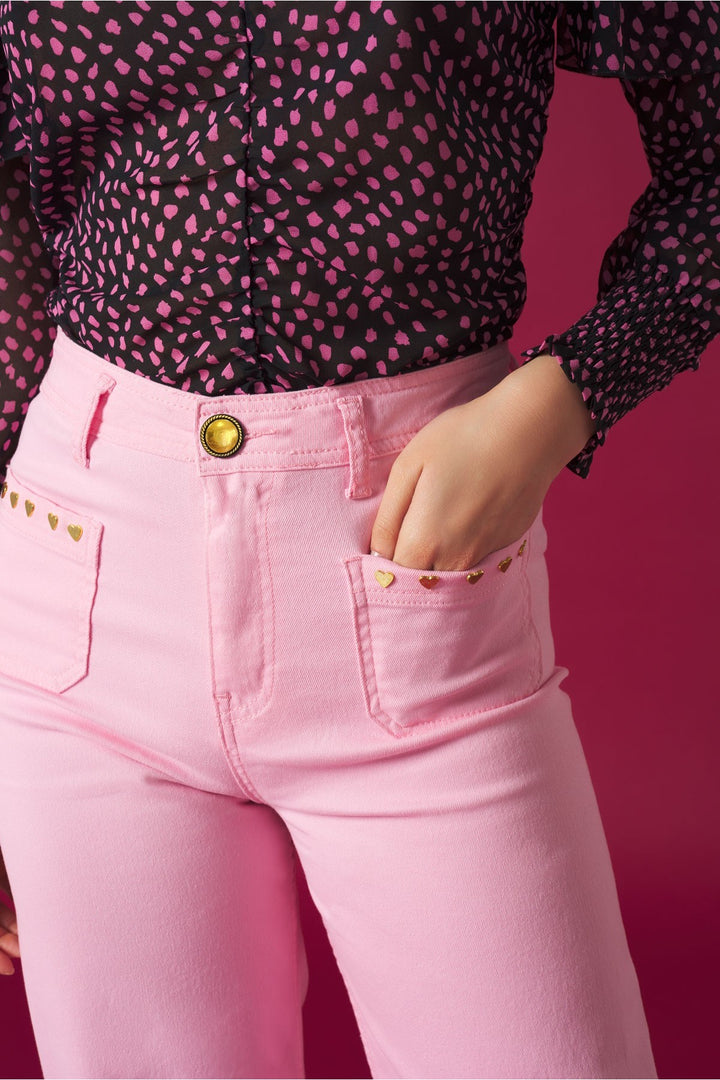 PINK NORMA JEANS